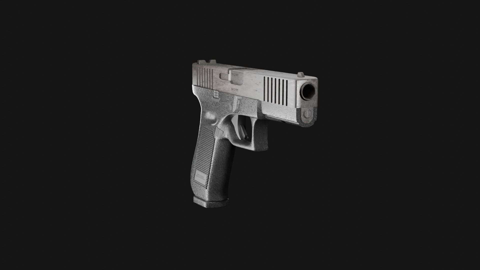 Glock 17 Low-poly 3D model_11