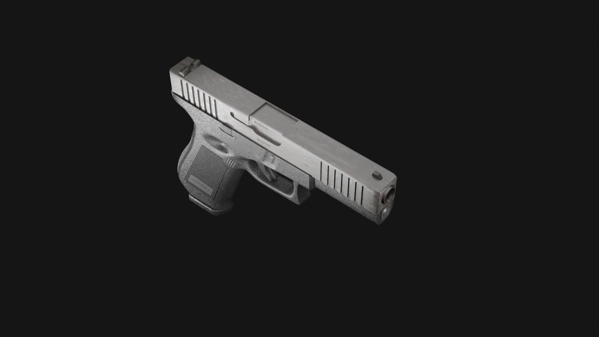 Glock 17 Low-poly 3D model_12