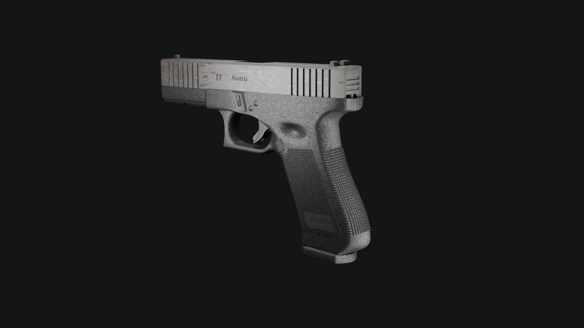 Glock 17 Low-poly 3D model_10