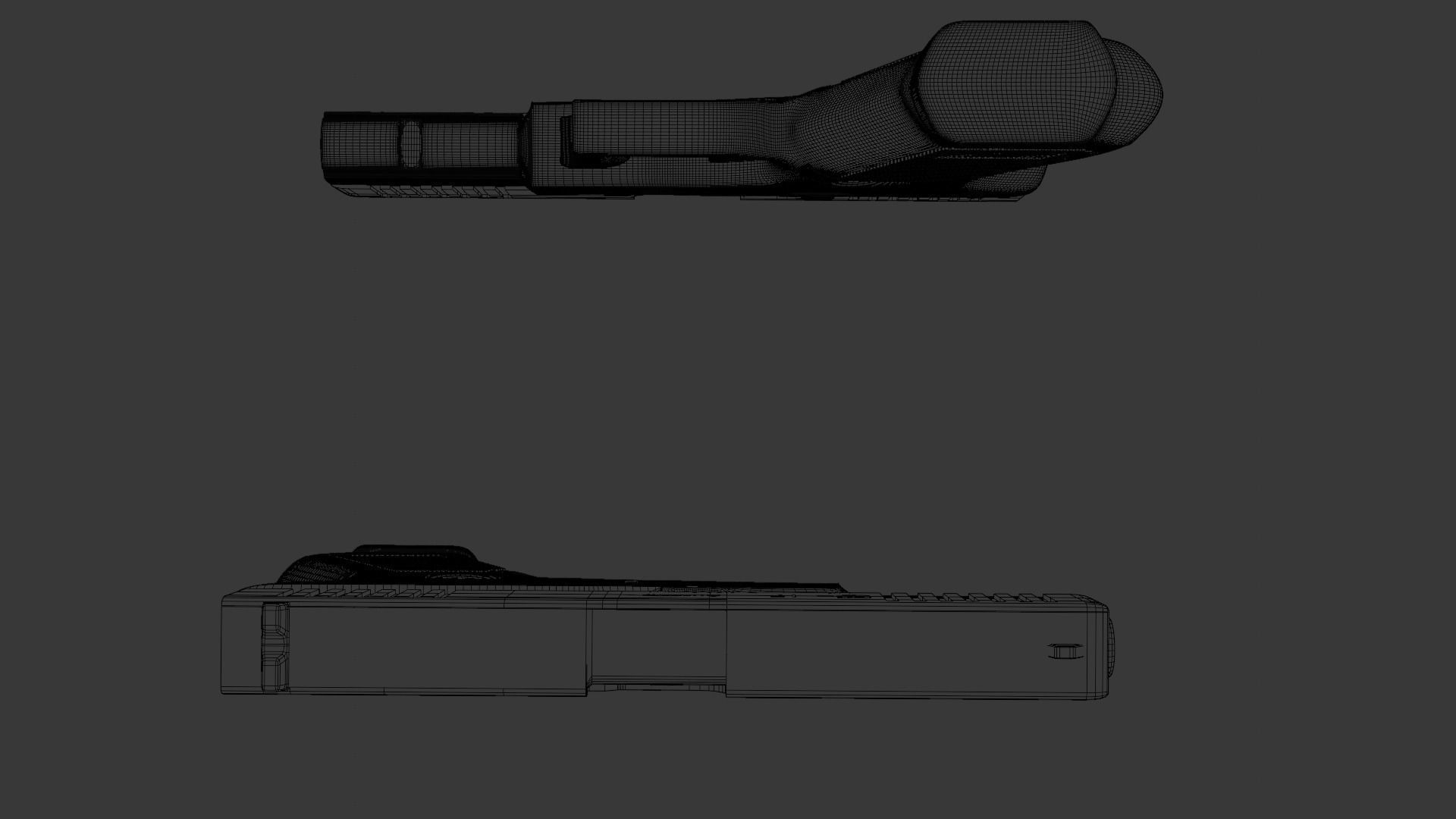 Glock 17 Low-poly 3D model_14