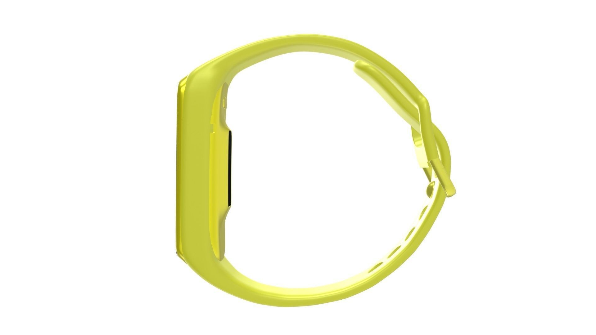 Samsung Galaxy Watch Fit E - Yellow Low-poly 3D model_5