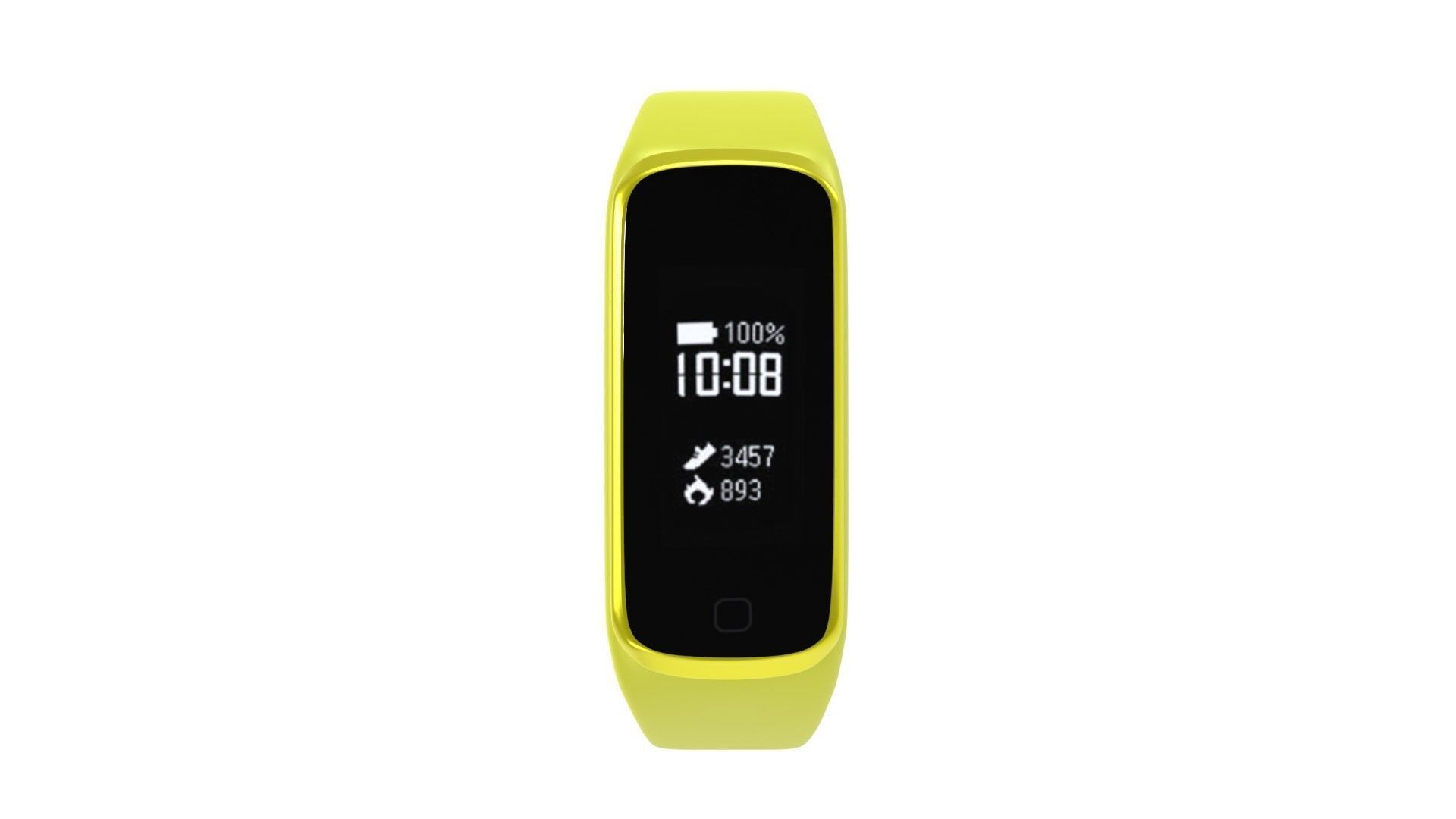 Samsung Galaxy Watch Fit E - Yellow Low-poly 3D model_2