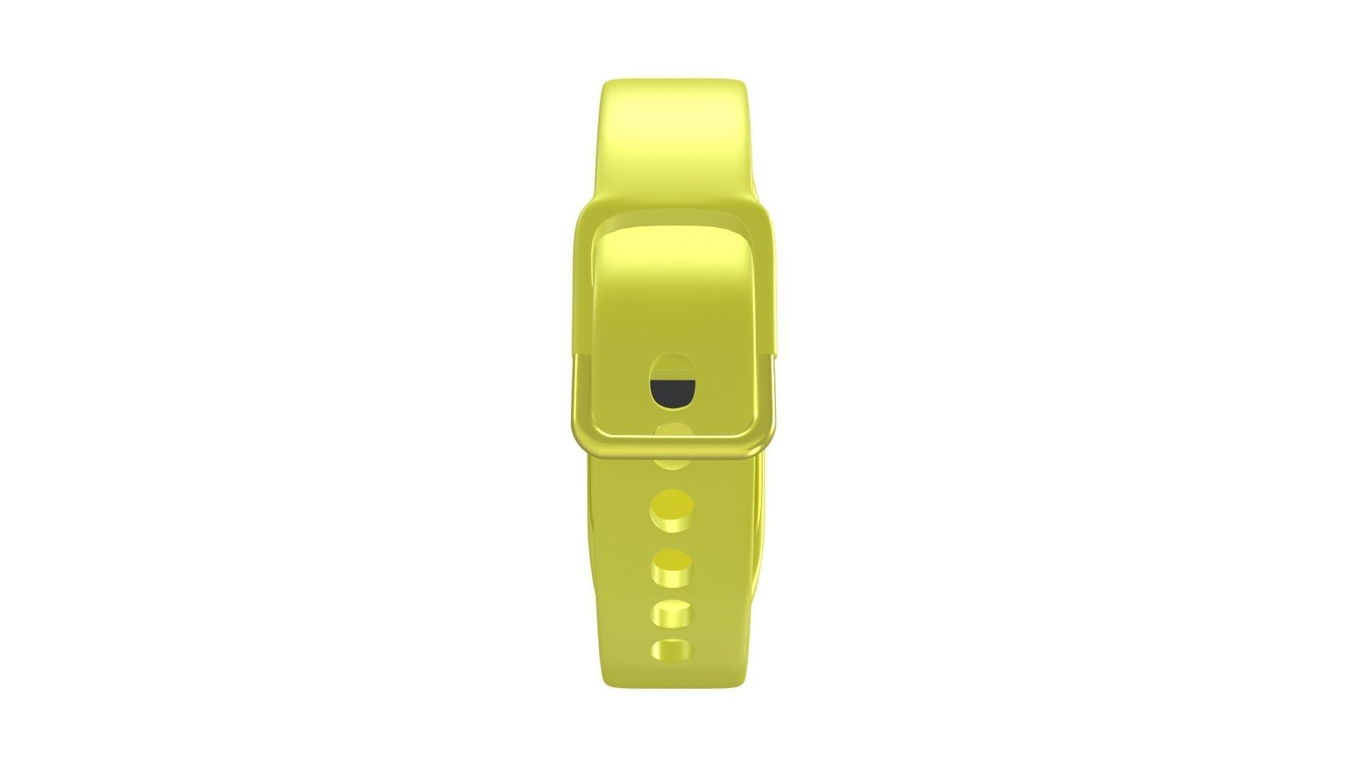 Samsung Galaxy Watch Fit E - Yellow Low-poly 3D model_3
