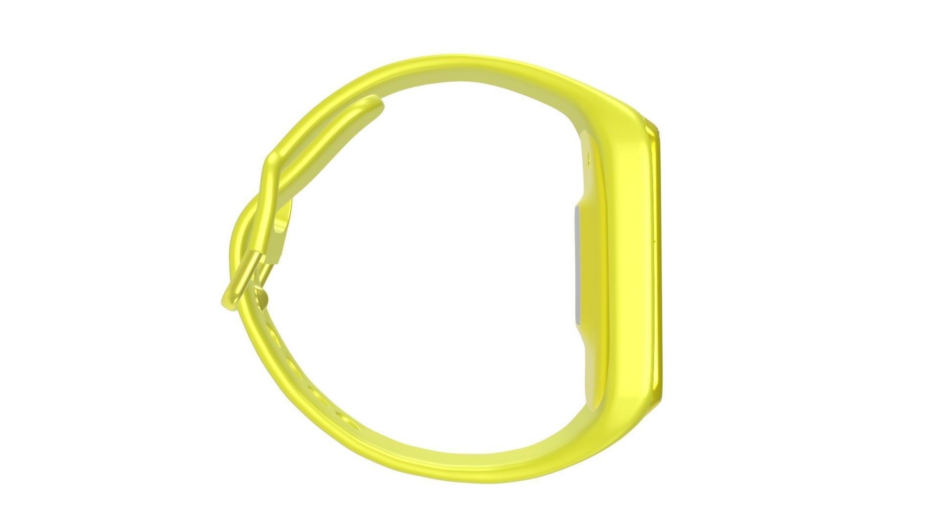 Samsung Galaxy Watch Fit E - Yellow Low-poly 3D model_4