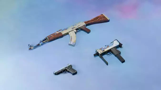 CS2 Case Hardened Collection 3D model