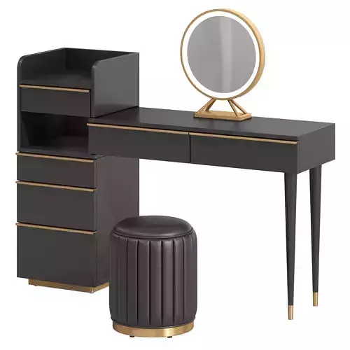 Black Vanity Set