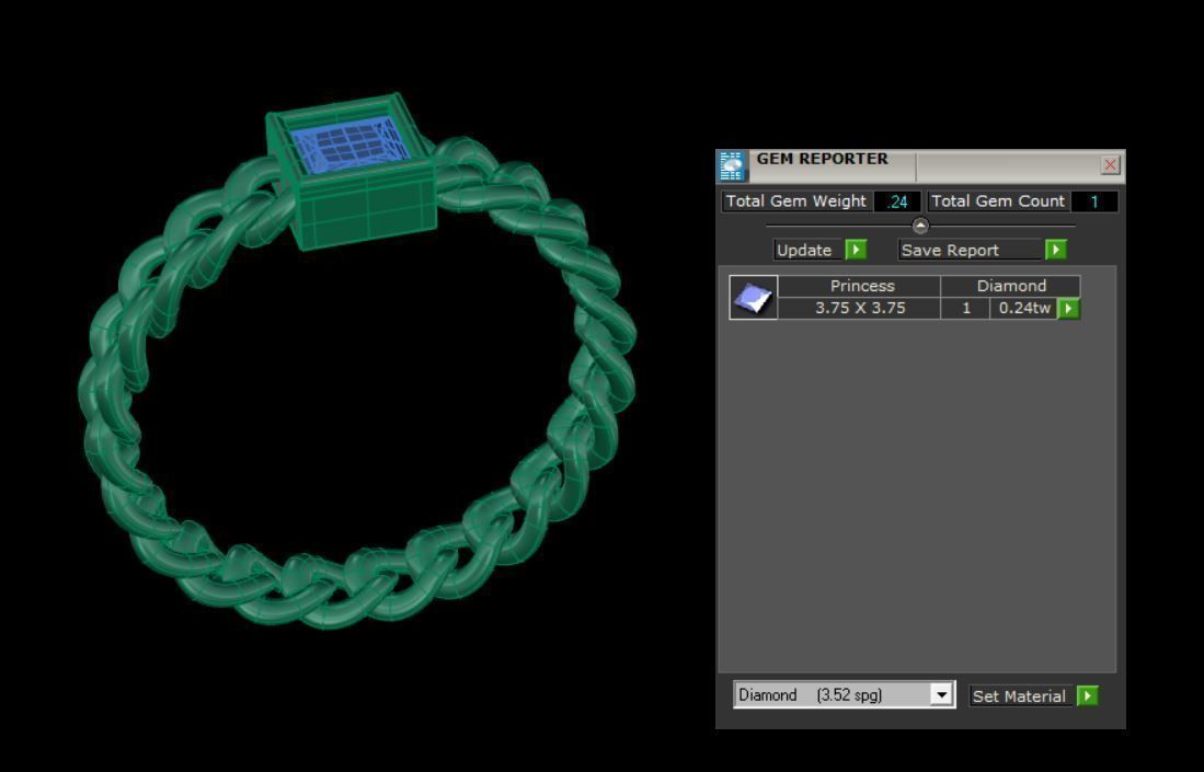 Chain ring 3D print model_7
