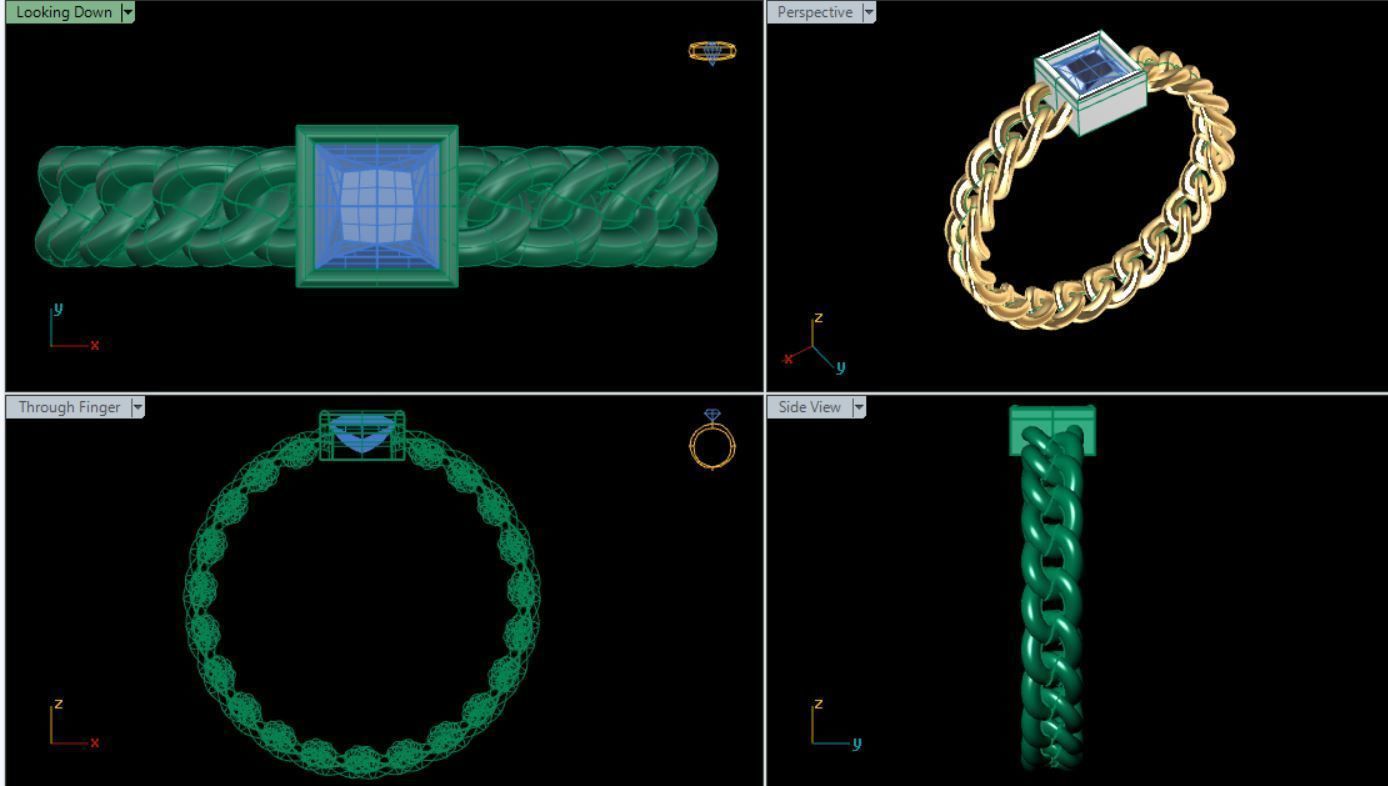 Chain ring 3D print model_5