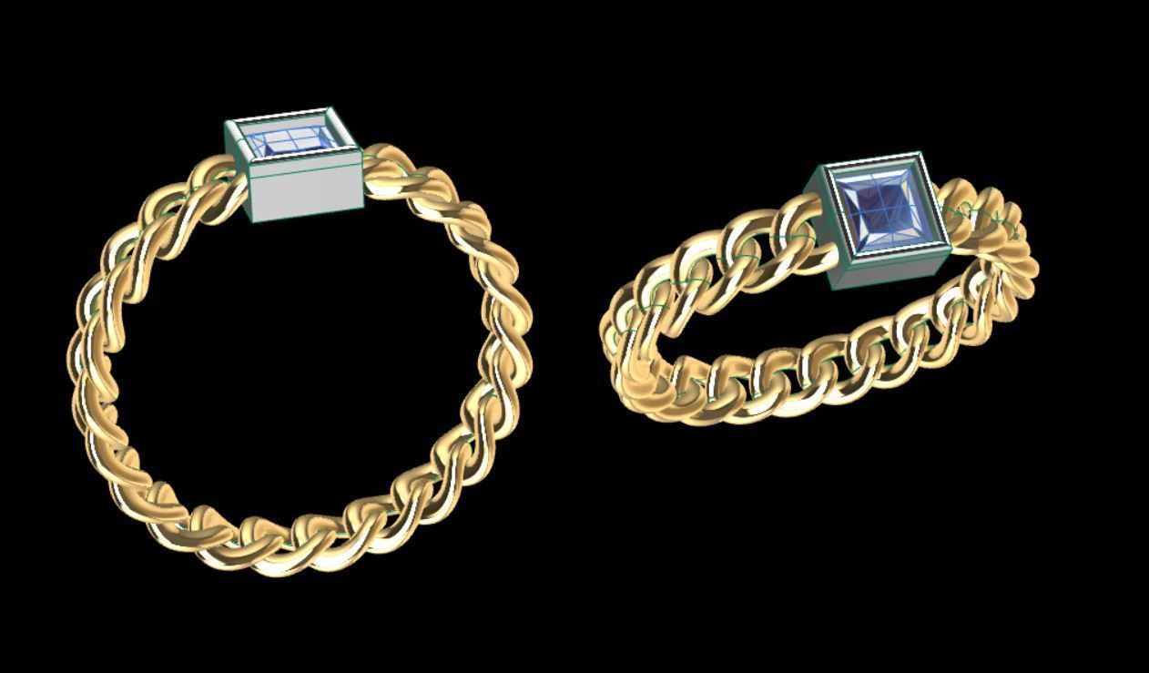 Chain ring 3D print model_1