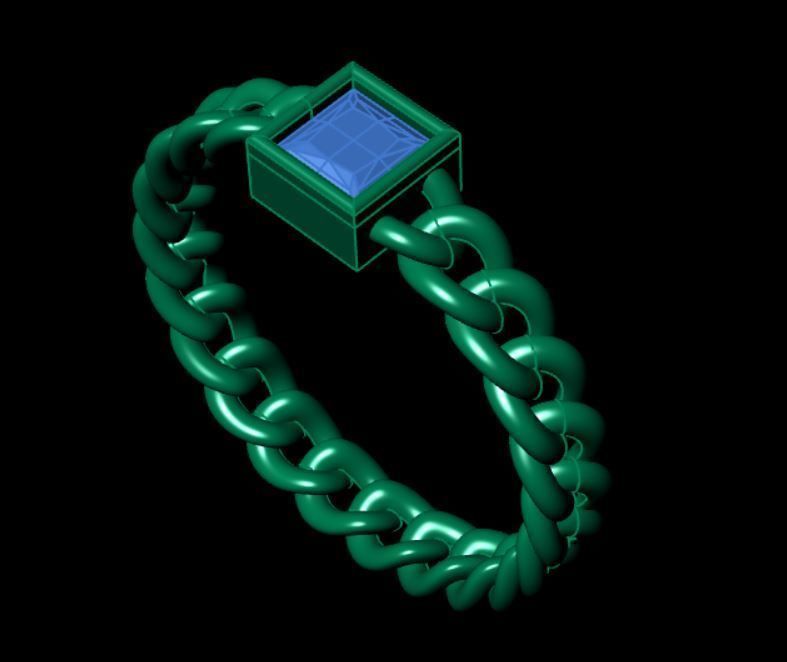 Chain ring 3D print model_4