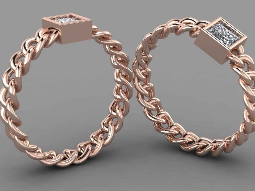 Chain ring 3D print model_9