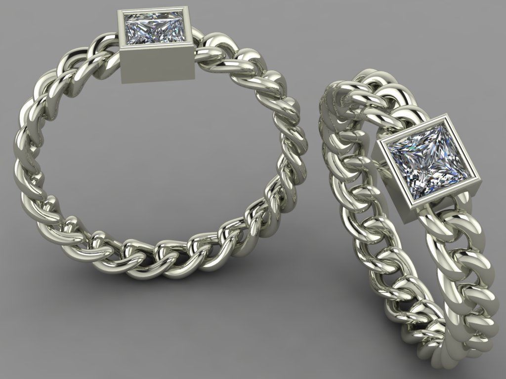 Chain ring 3D print model_8