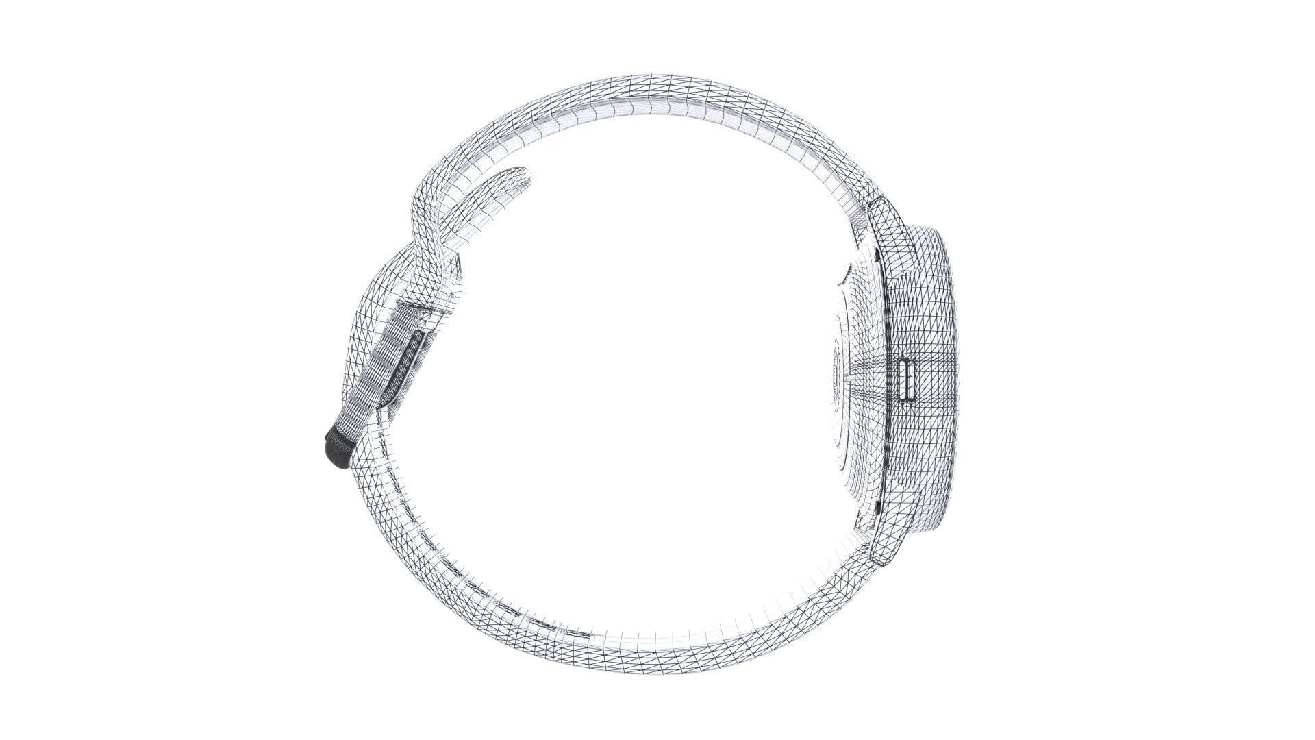 Samsung Galaxy Watch Active 2 - Aluminium Pink Gold Low-poly 3D model_9