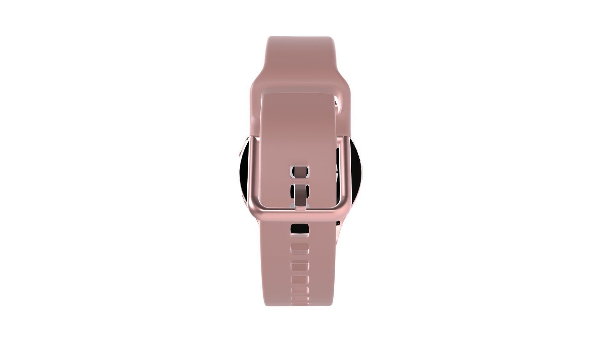 Samsung Galaxy Watch Active 2 - Aluminium Pink Gold Low-poly 3D model_3