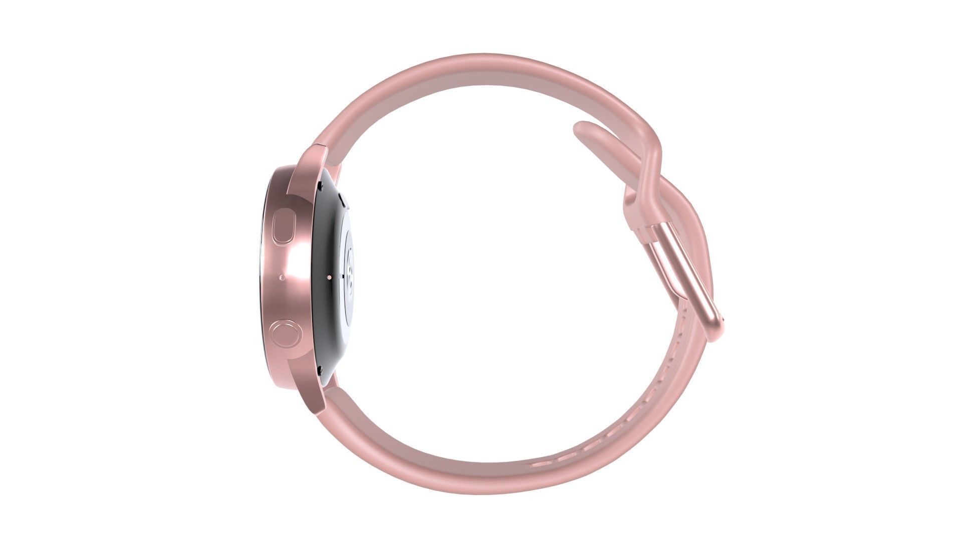 Samsung Galaxy Watch Active 2 - Aluminium Pink Gold Low-poly 3D model_5