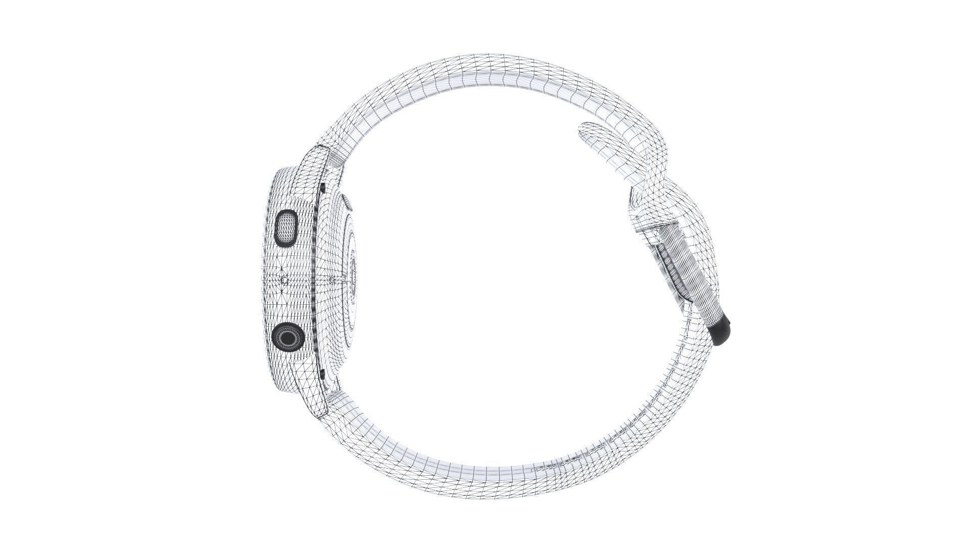 Samsung Galaxy Watch Active 2 - Aluminium Pink Gold Low-poly 3D model_10