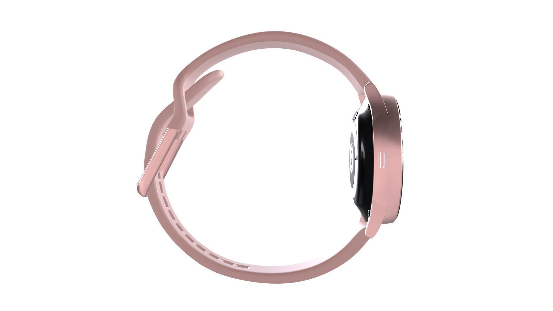 Samsung Galaxy Watch Active 2 - Aluminium Pink Gold Low-poly 3D model_4