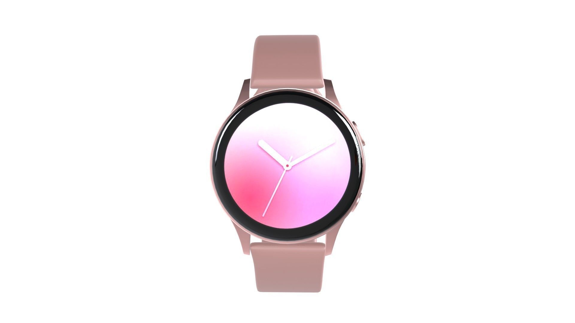Samsung Galaxy Watch Active 2 - Aluminium Pink Gold Low-poly 3D model_2