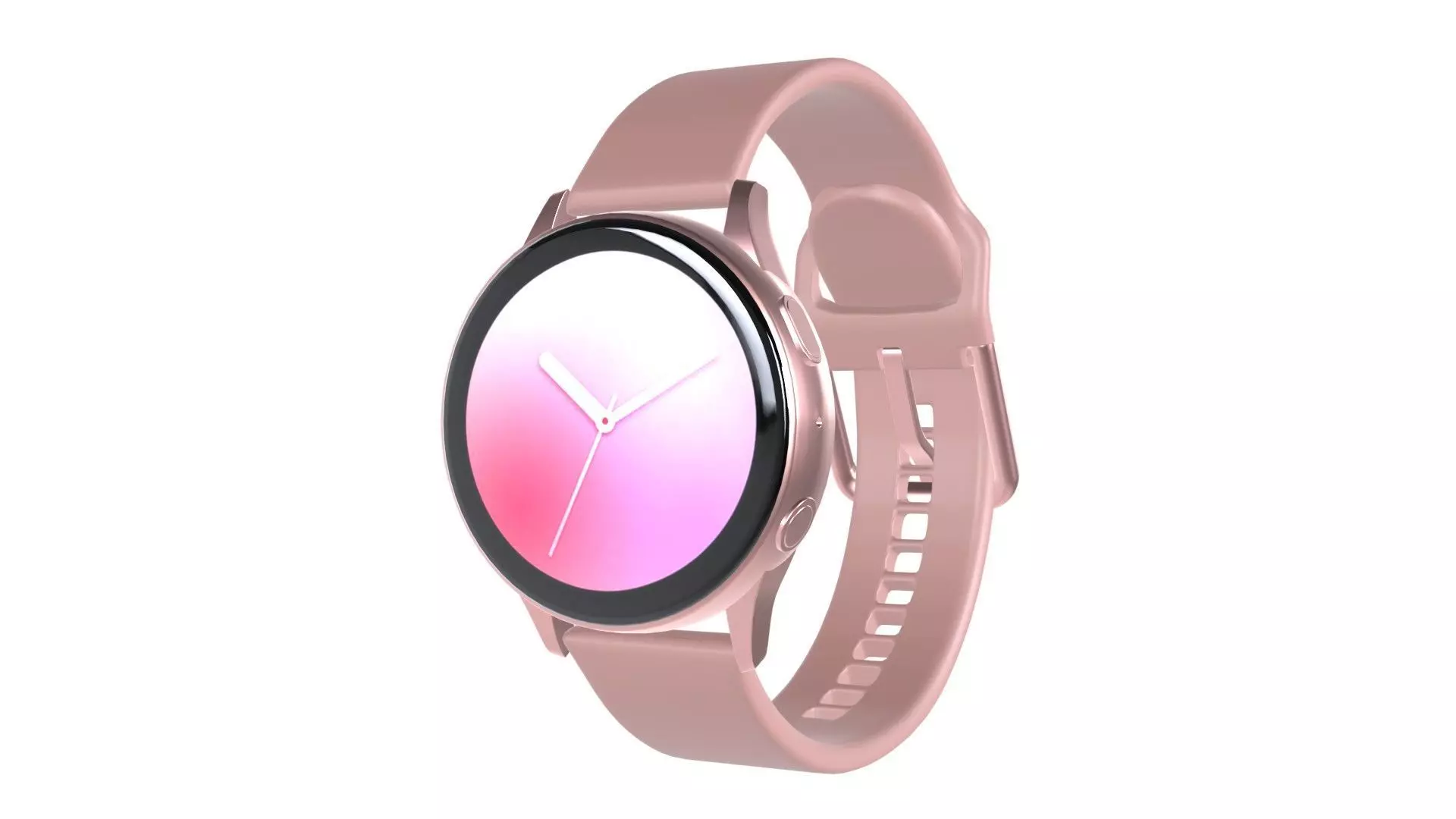 Samsung Galaxy Watch Active 2 - Aluminium Pink Gold Low-poly 3D model_0
