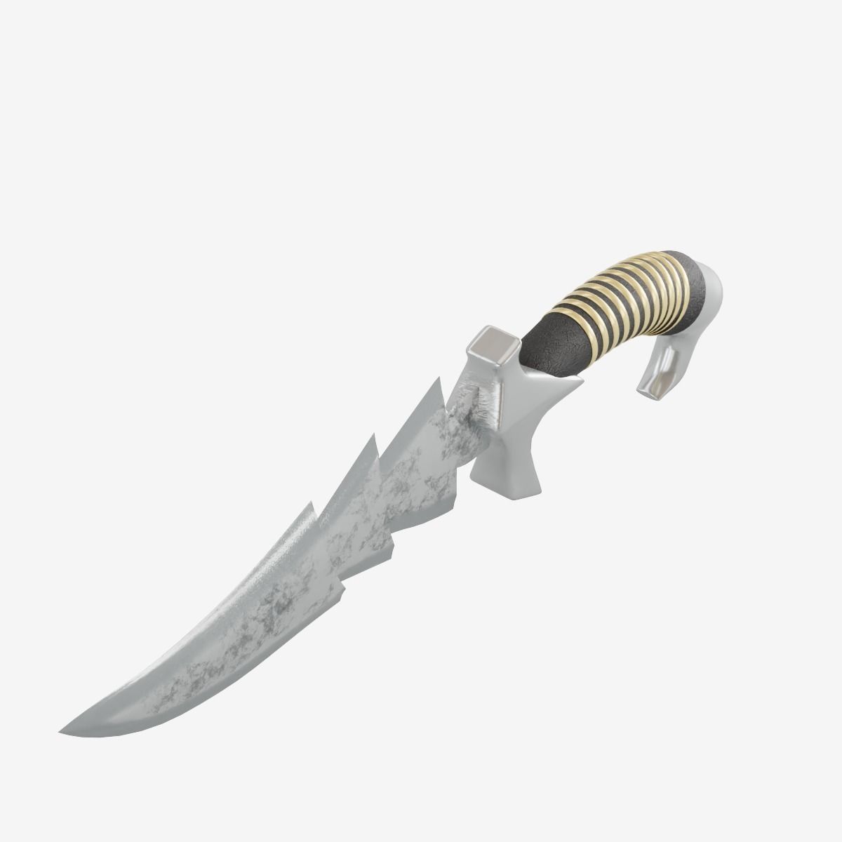 Stylized Medieval Sword Low-poly 3D model_4