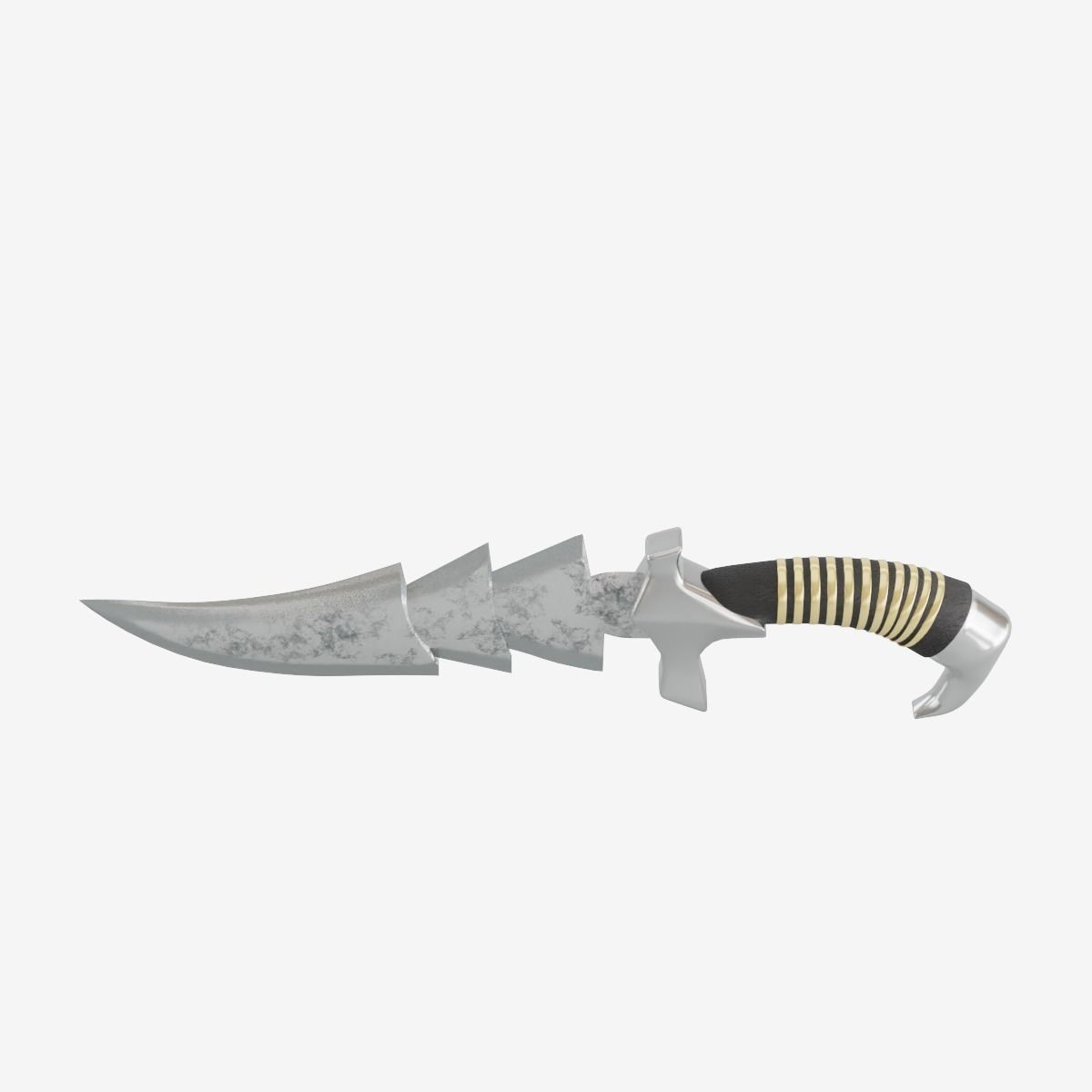 Stylized Medieval Sword Low-poly 3D model_3