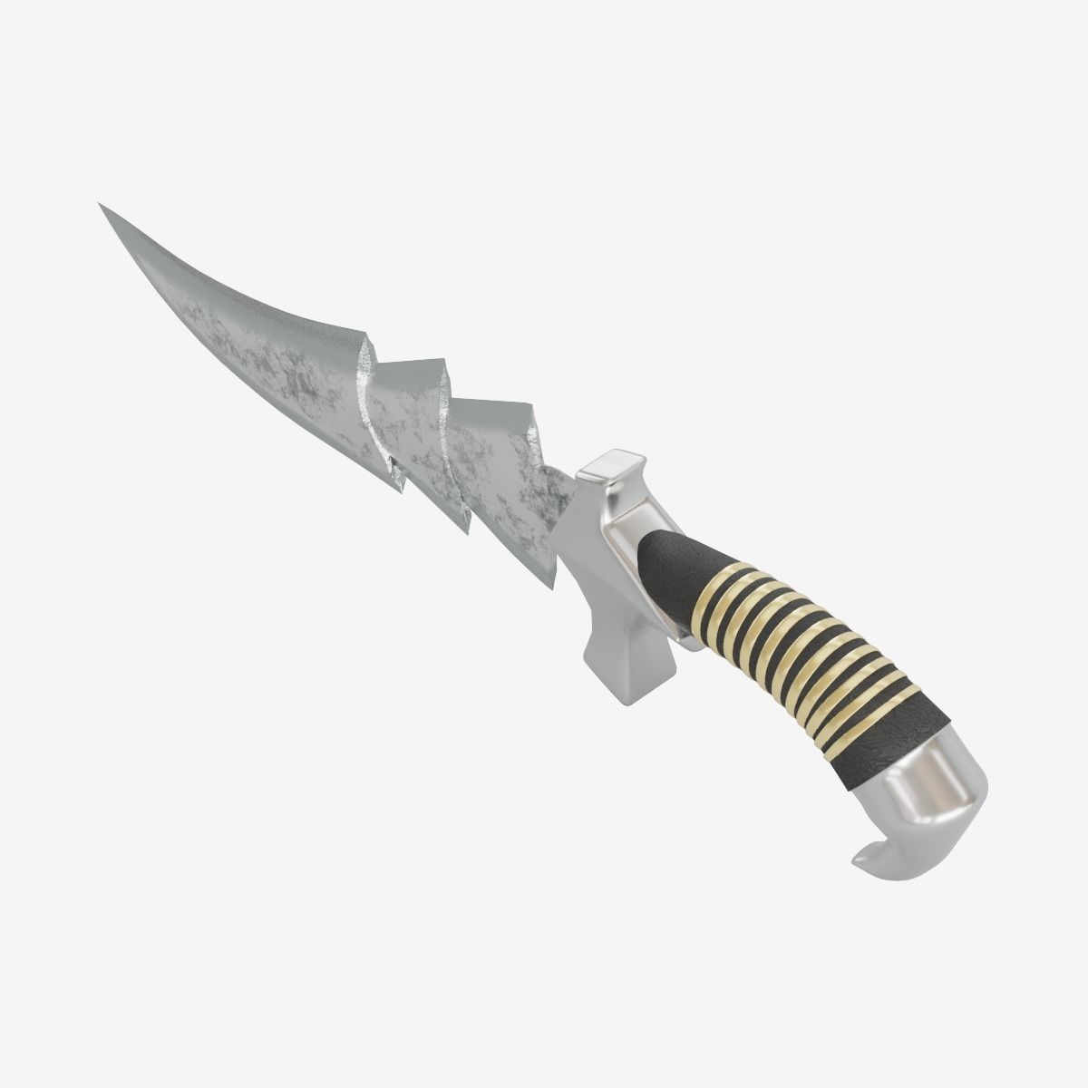 Stylized Medieval Sword Low-poly 3D model_5