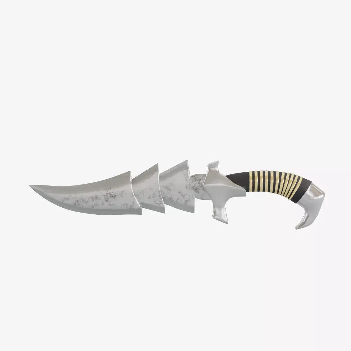 Stylized Medieval Sword Low-poly 3D model_0