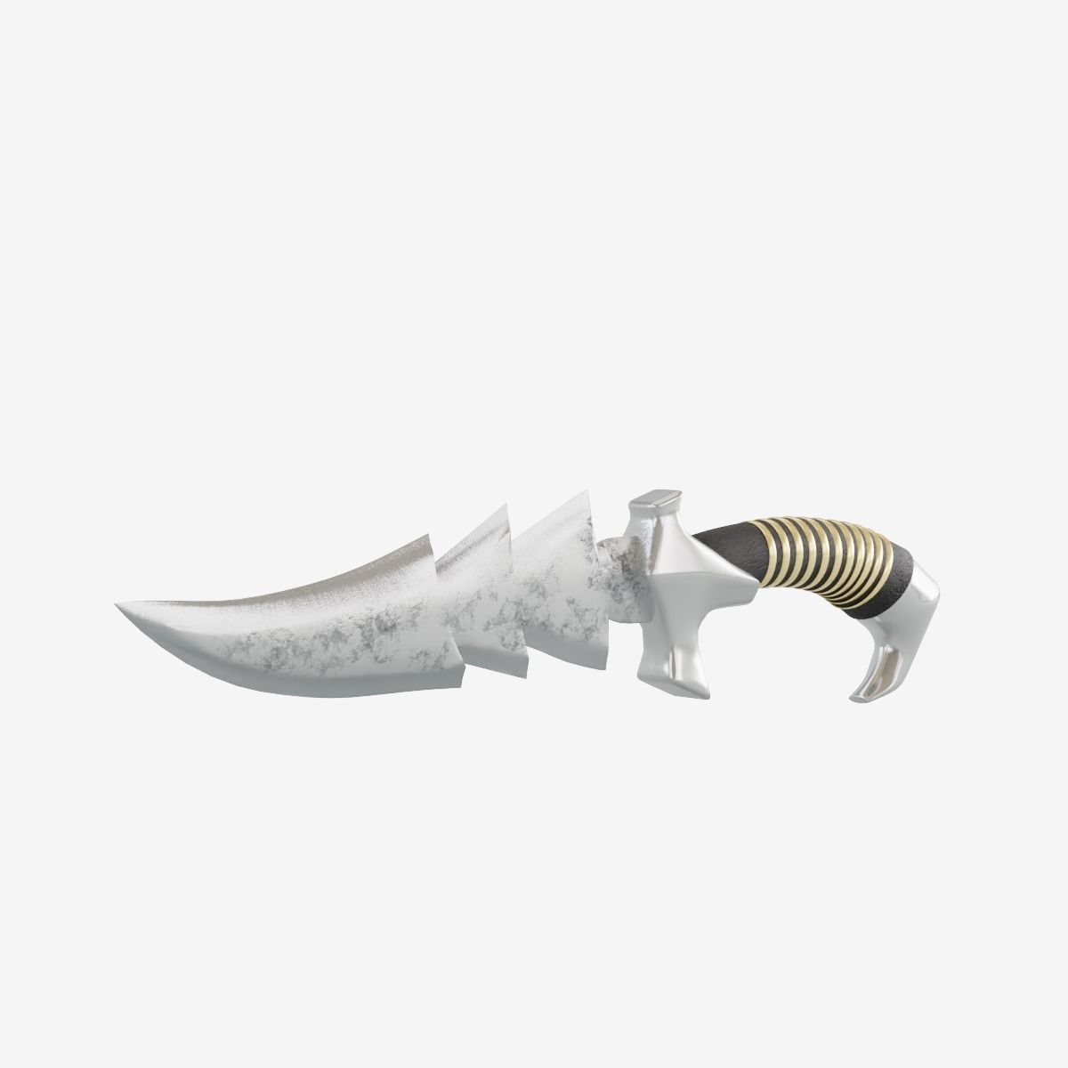 Stylized Medieval Sword Low-poly 3D model_1