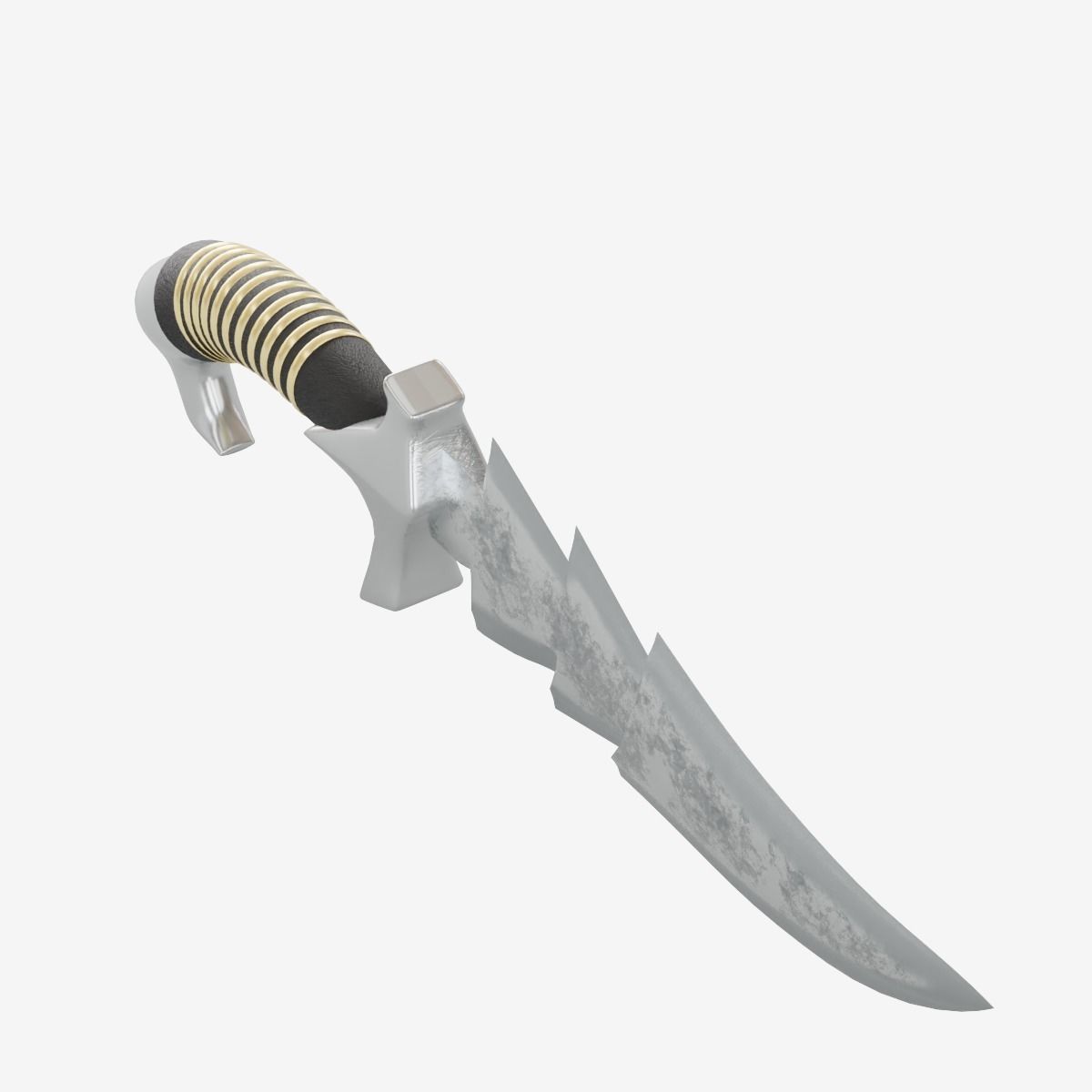 Stylized Medieval Sword Low-poly 3D model_10