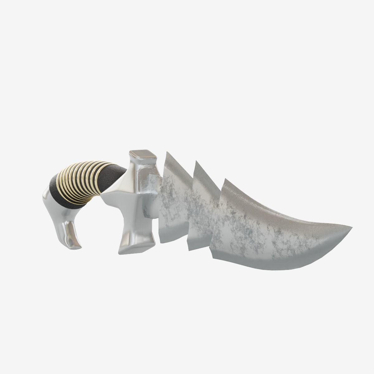 Stylized Medieval Sword Low-poly 3D model_6