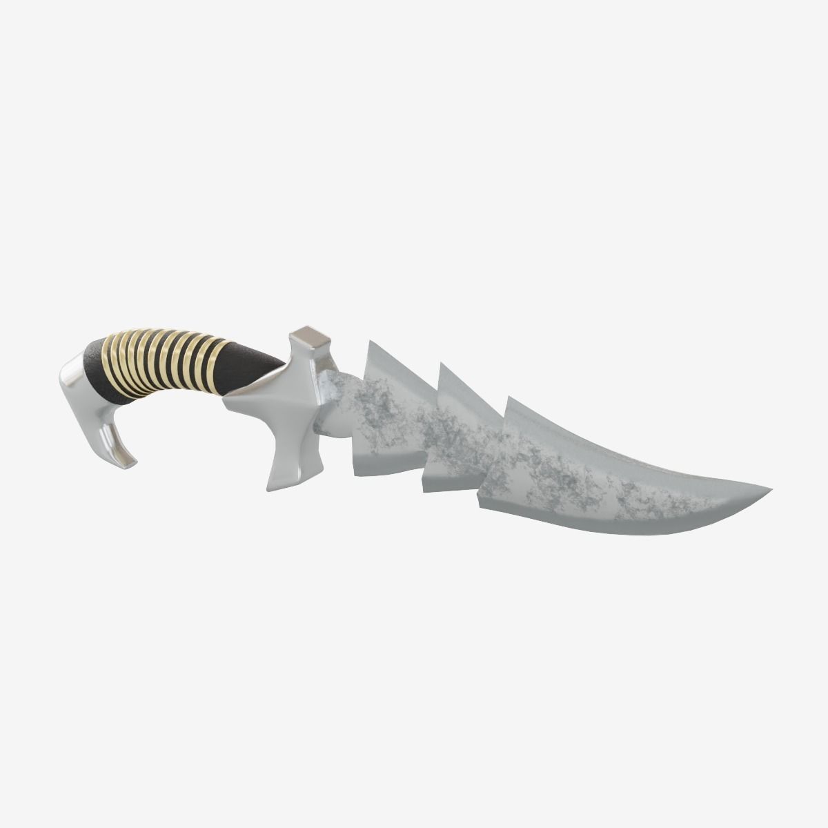 Stylized Medieval Sword Low-poly 3D model_7