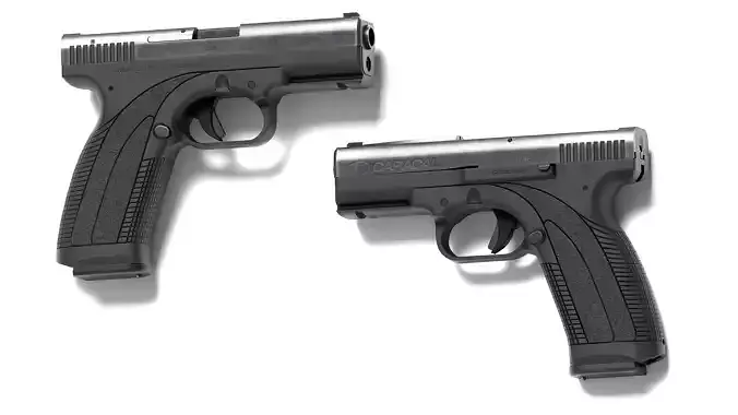 Caracal F Pistol 9x19mm Low-poly 3D model