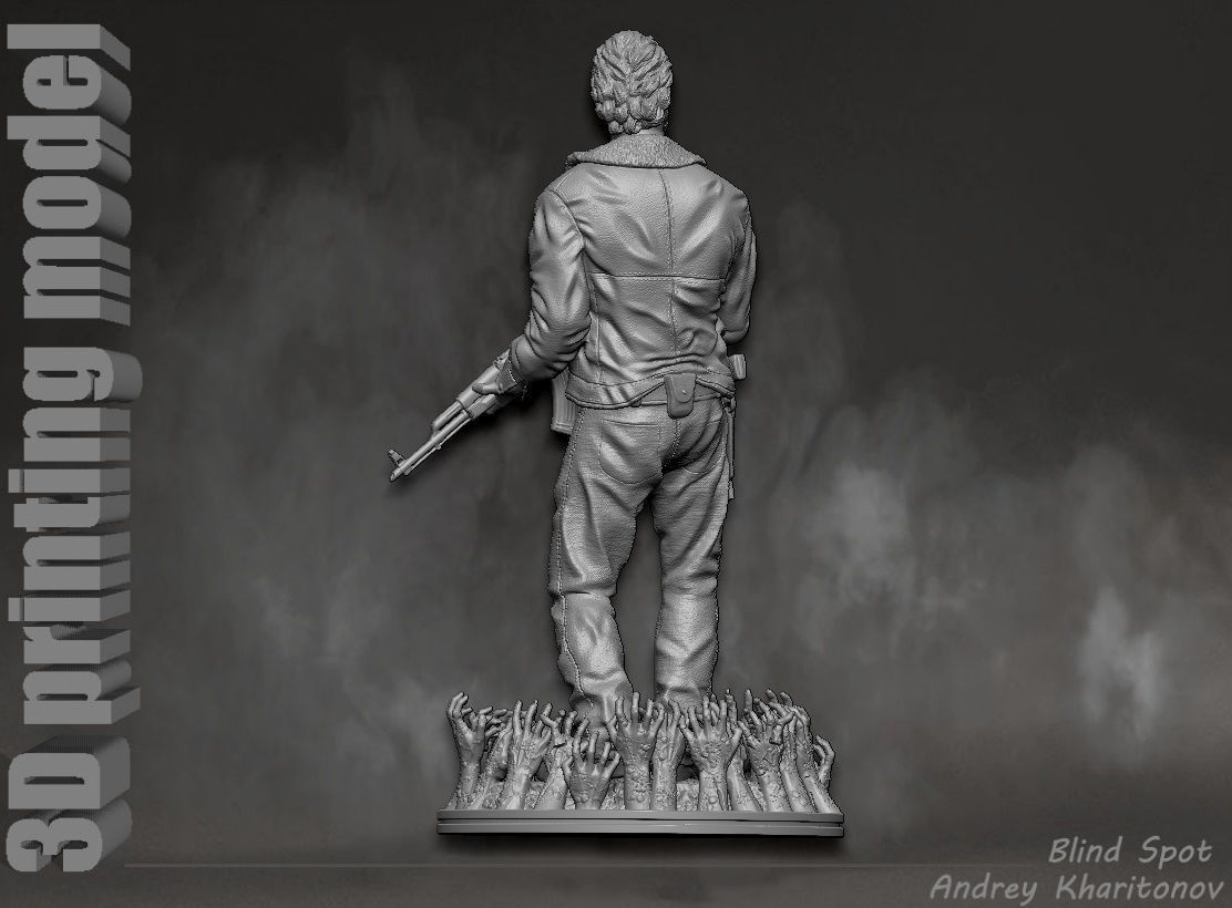 The Walking dead Rick Grimes 3D print model_9