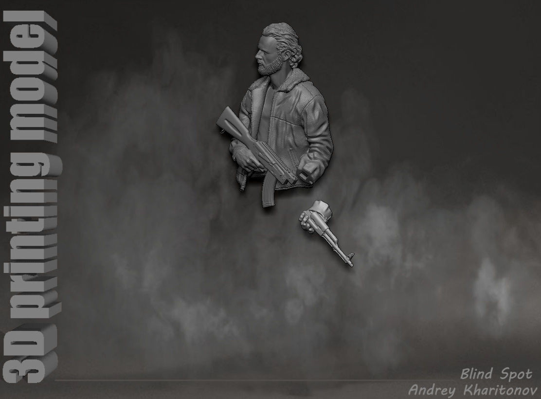 The Walking dead Rick Grimes 3D print model_28