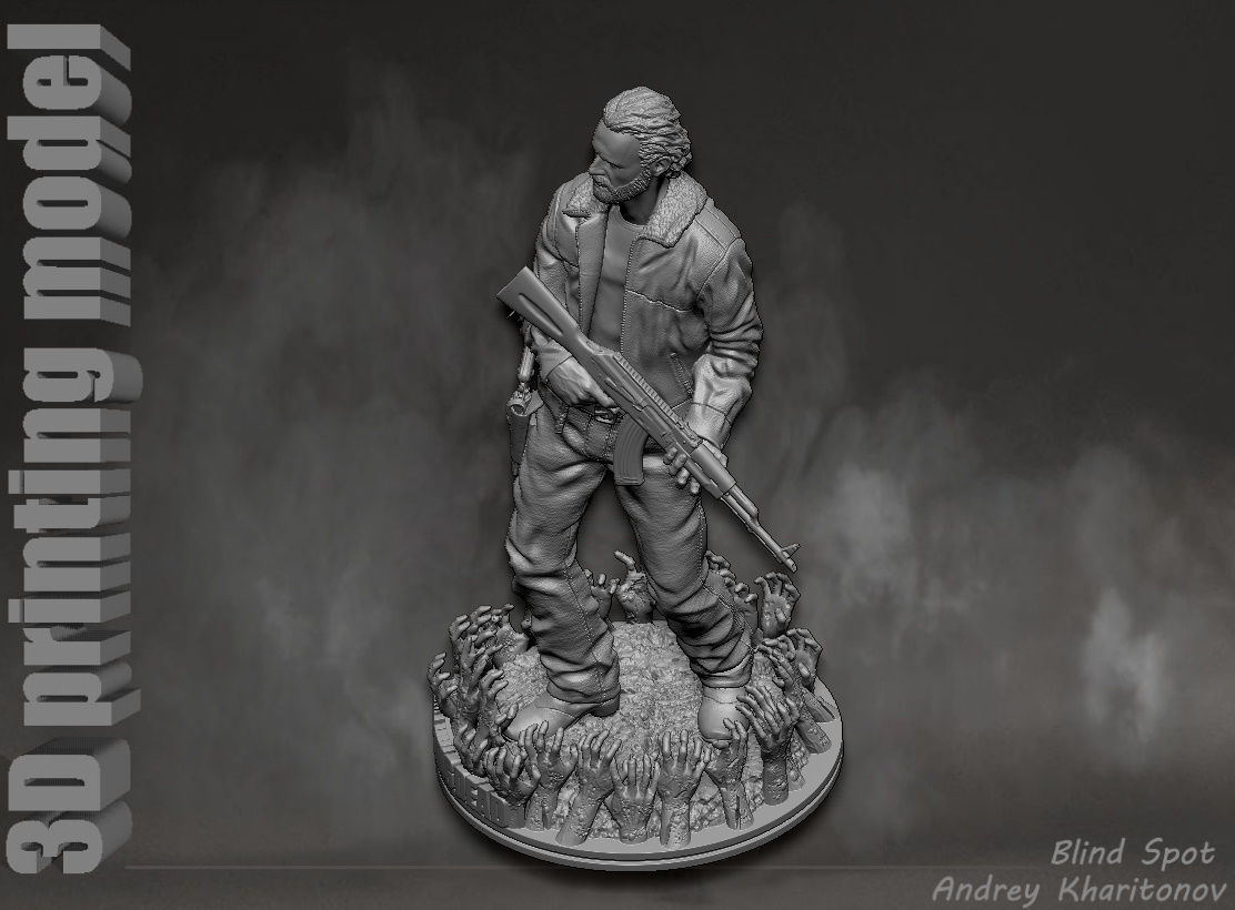The Walking dead Rick Grimes 3D print model_20