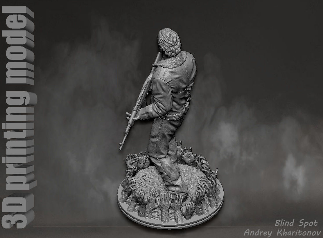 The Walking dead Rick Grimes 3D print model_21