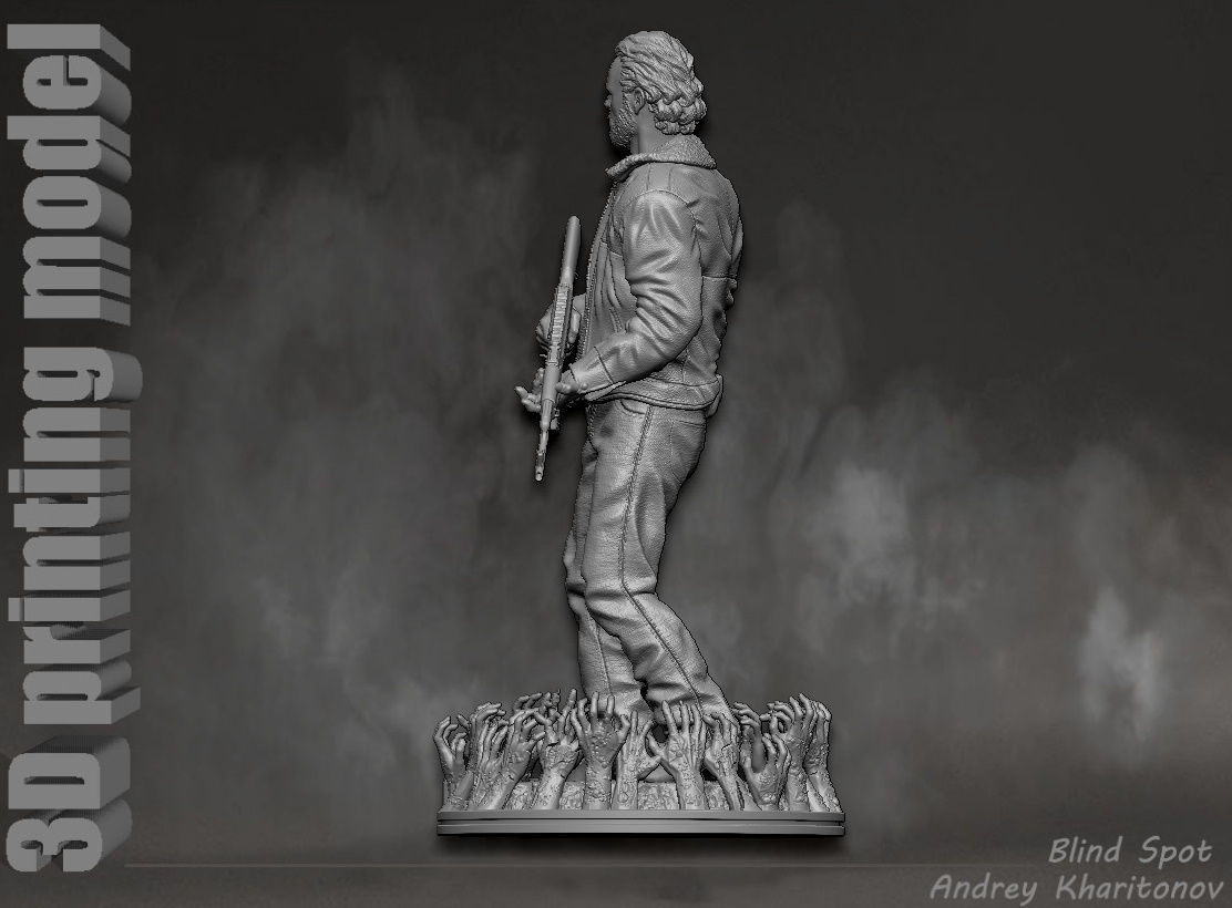 The Walking dead Rick Grimes 3D print model_6