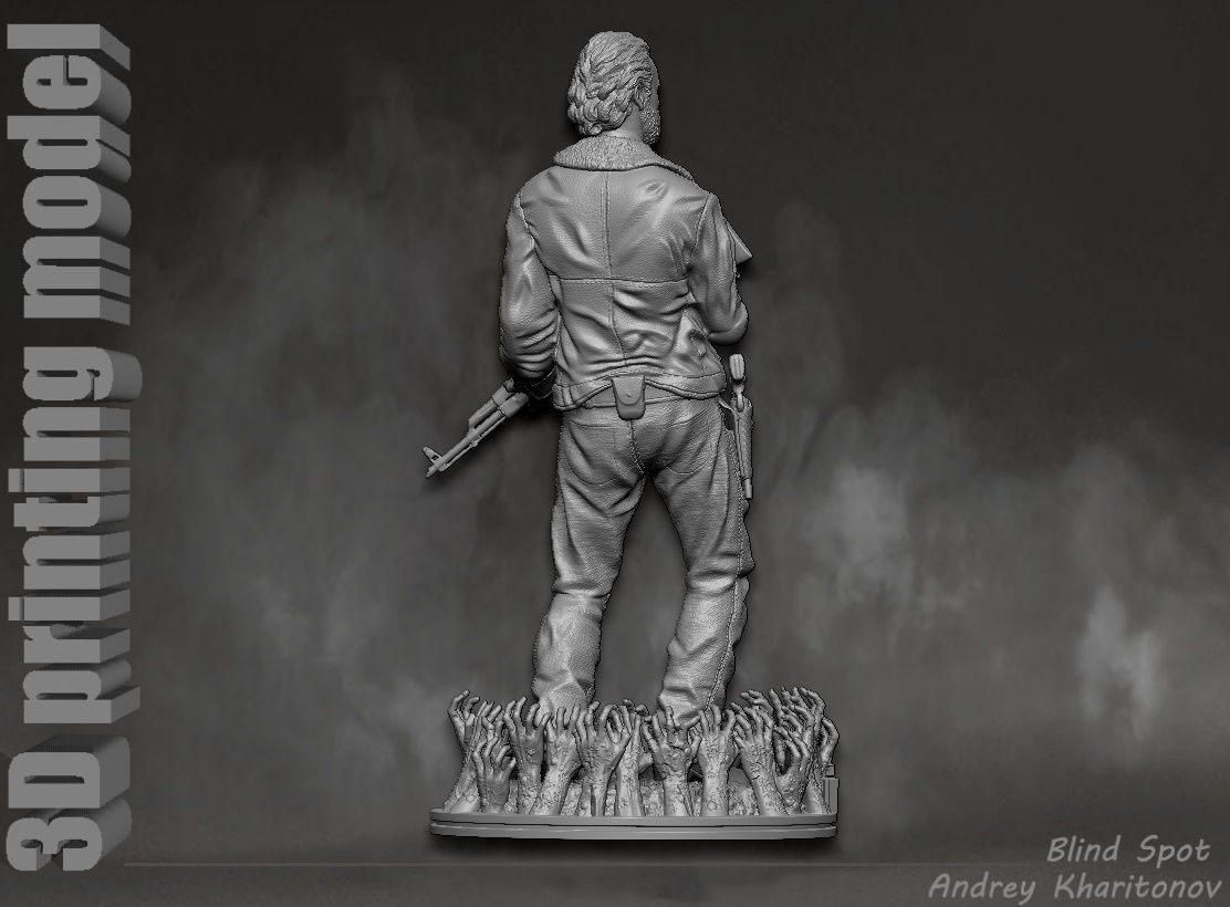 The Walking dead Rick Grimes 3D print model_11