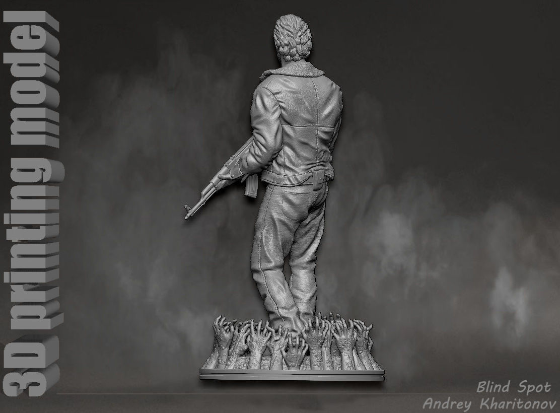 The Walking dead Rick Grimes 3D print model_8