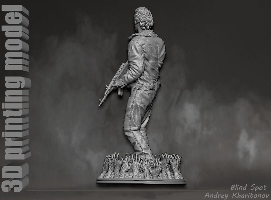 The Walking dead Rick Grimes 3D print model_7