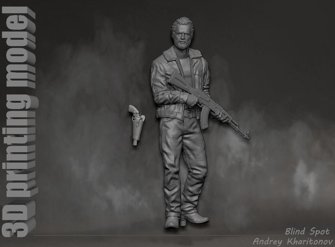 The Walking dead Rick Grimes 3D print model_26