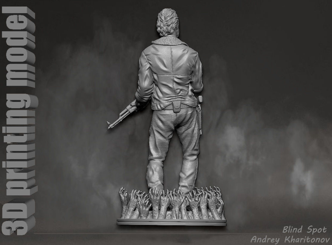 The Walking dead Rick Grimes 3D print model_10