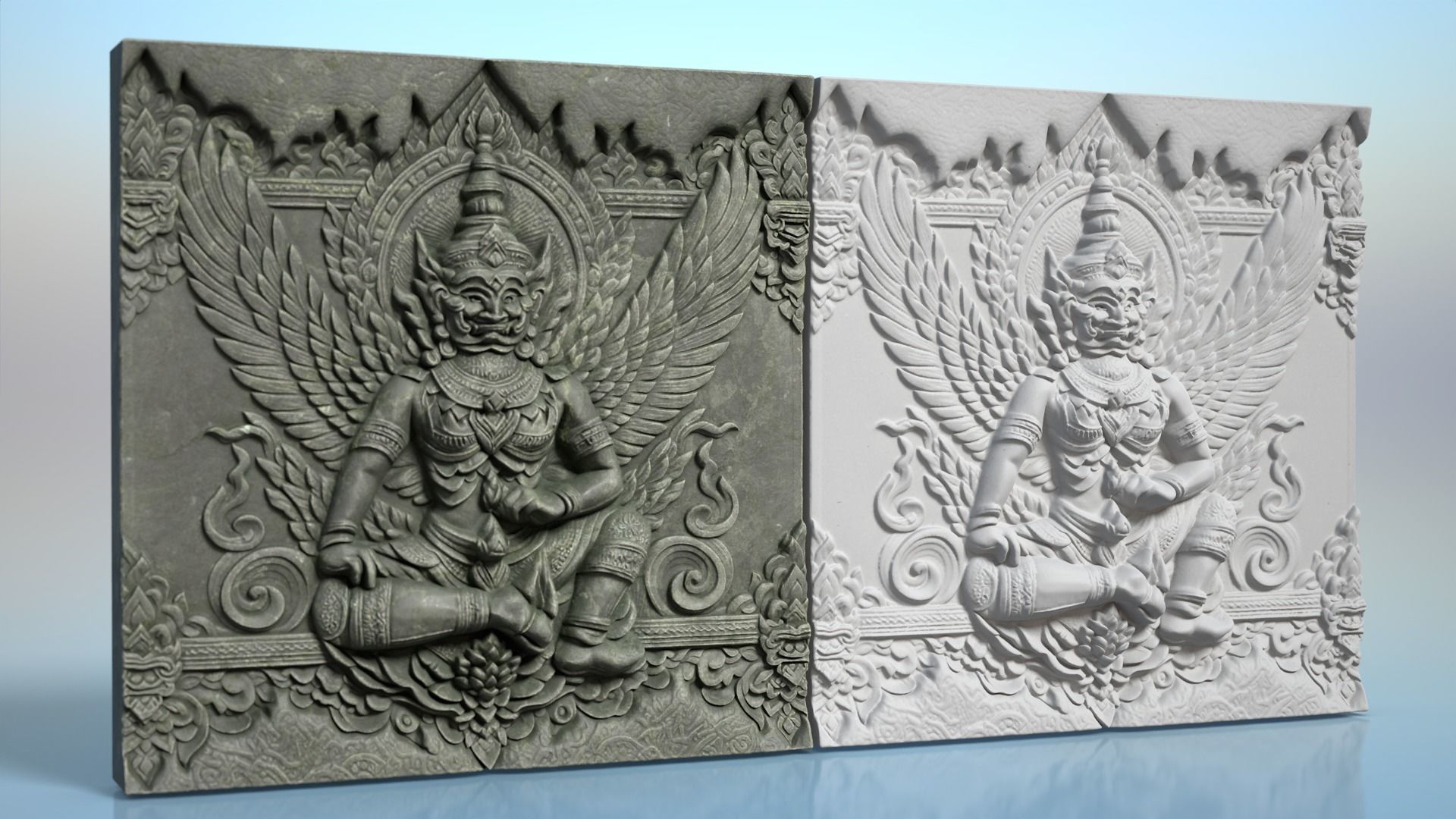 High poly Khmer Walls - 240427 3D model_17