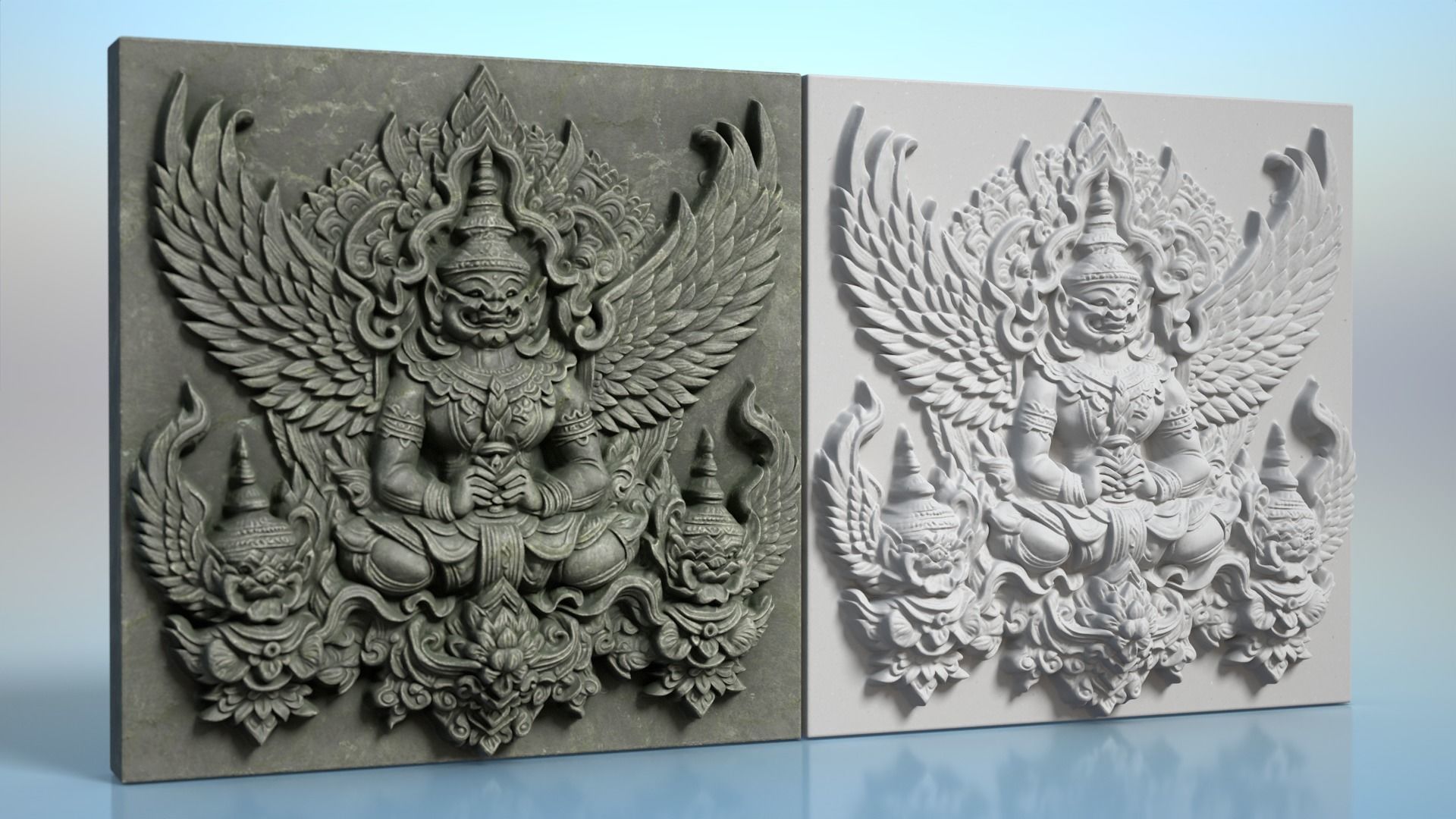 High poly Khmer Walls - 240427 3D model_12