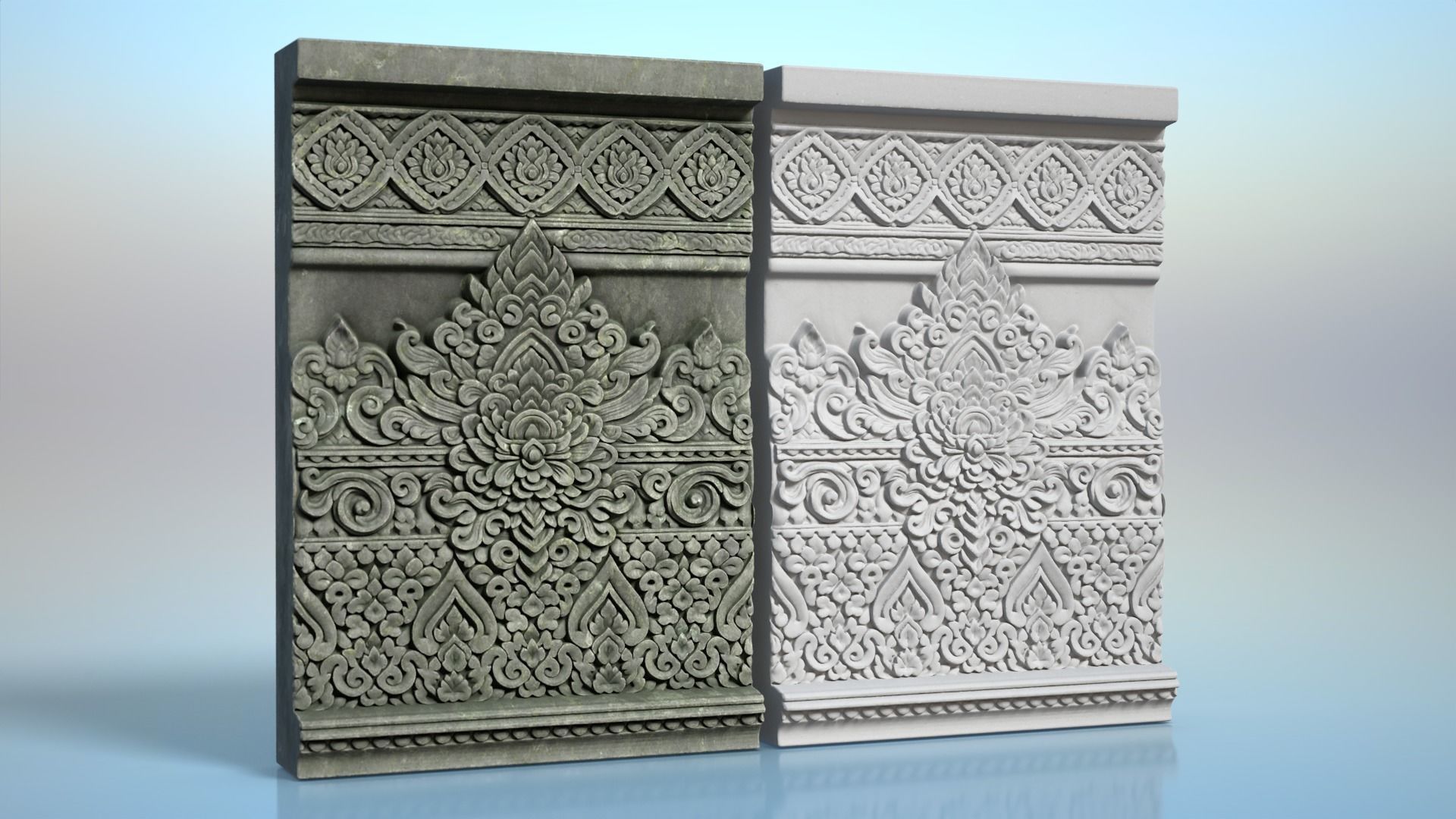 High poly Khmer Walls - 240427 3D model_2
