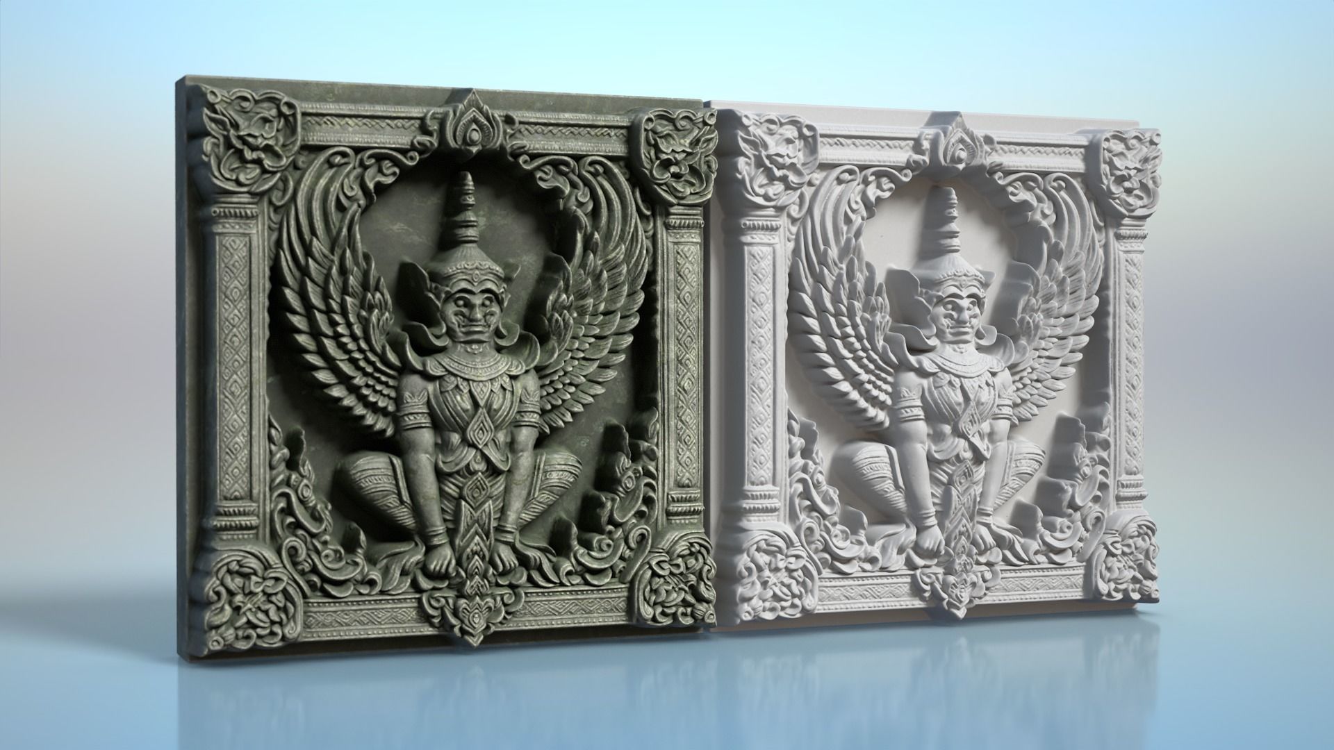 High poly Khmer Walls - 240427 3D model_6