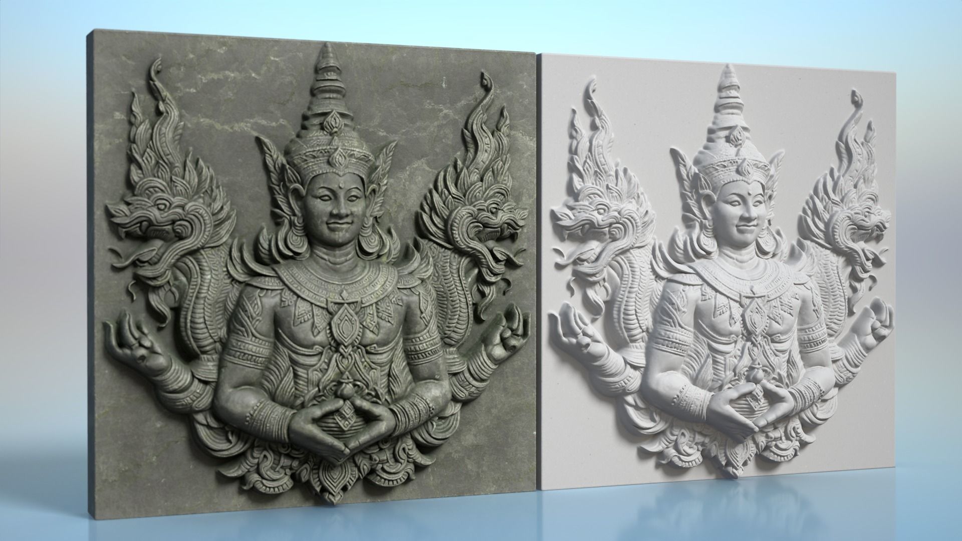 High poly Khmer Walls - 240427 3D model_10