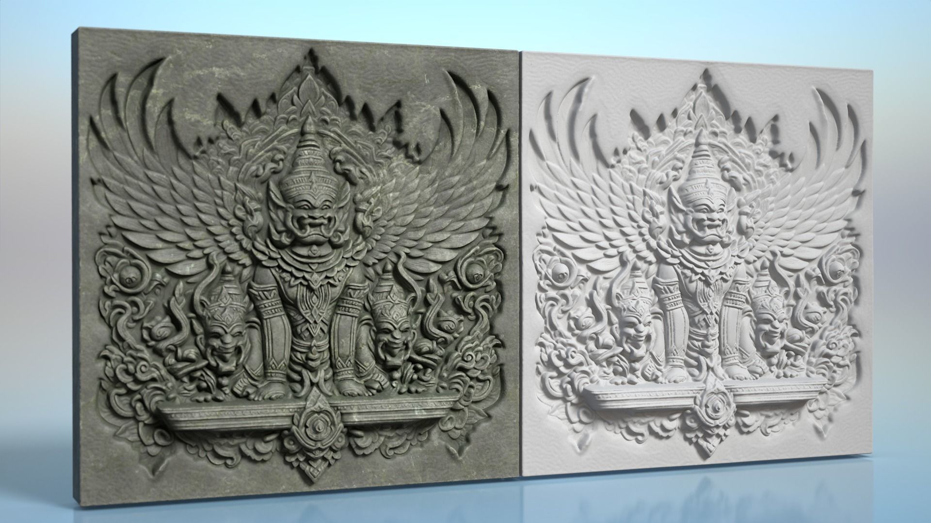 High poly Khmer Walls - 240427 3D model_18