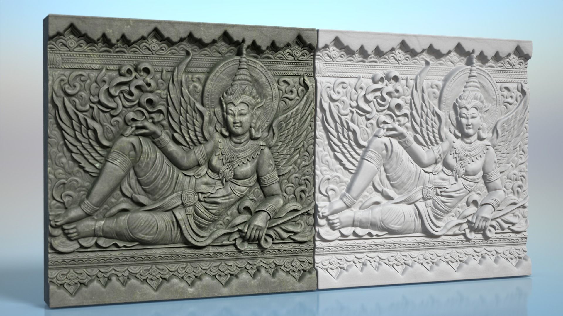 High poly Khmer Walls - 240427 3D model_20