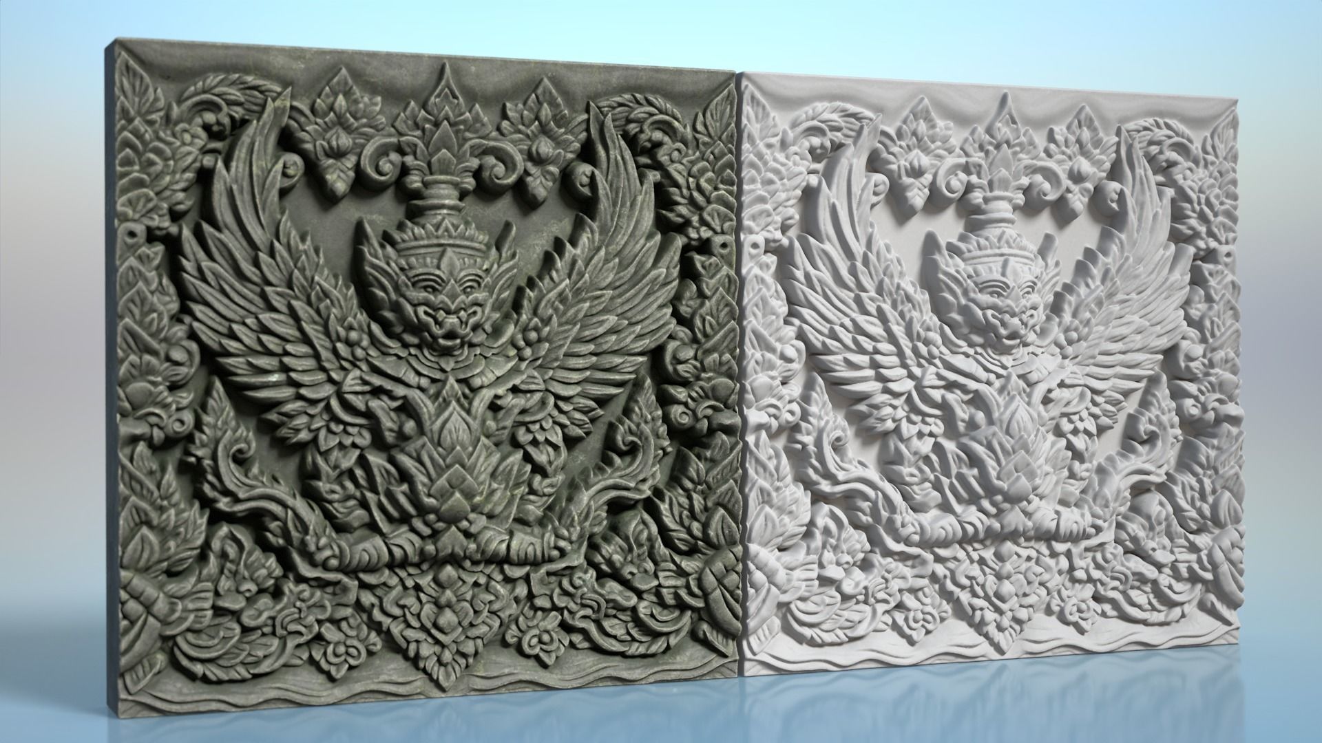 High poly Khmer Walls - 240427 3D model_9